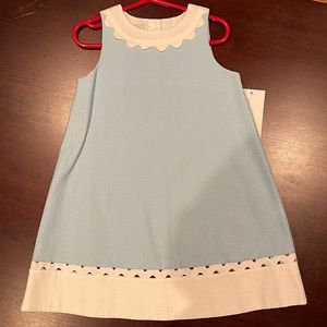 Frances Johnston Aqua Pique Sleeveless dress